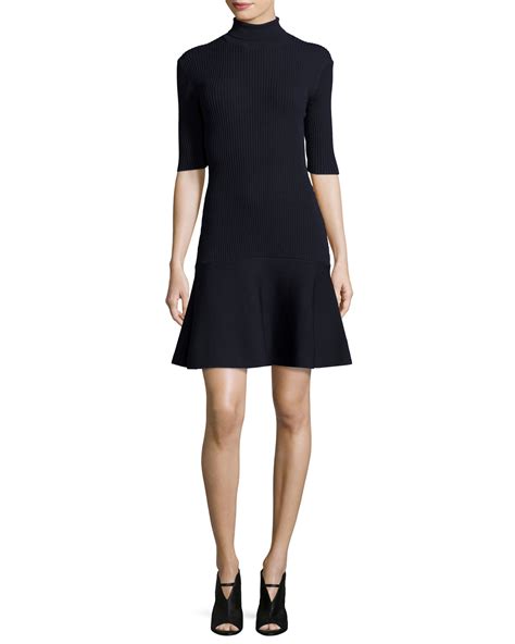 michael michael kors ribbed-knit turtleneck mini dress|MICHAEL Michael Kors Rib.